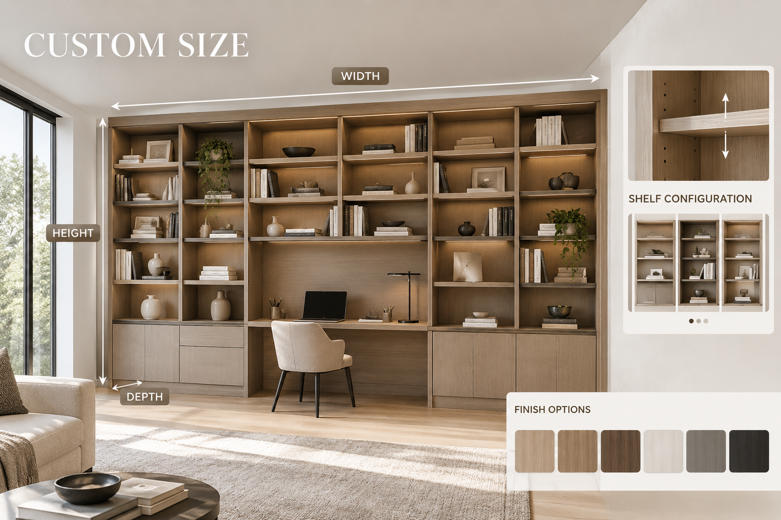 Modern Built-In Bookcase Modern Built-In Bookcase