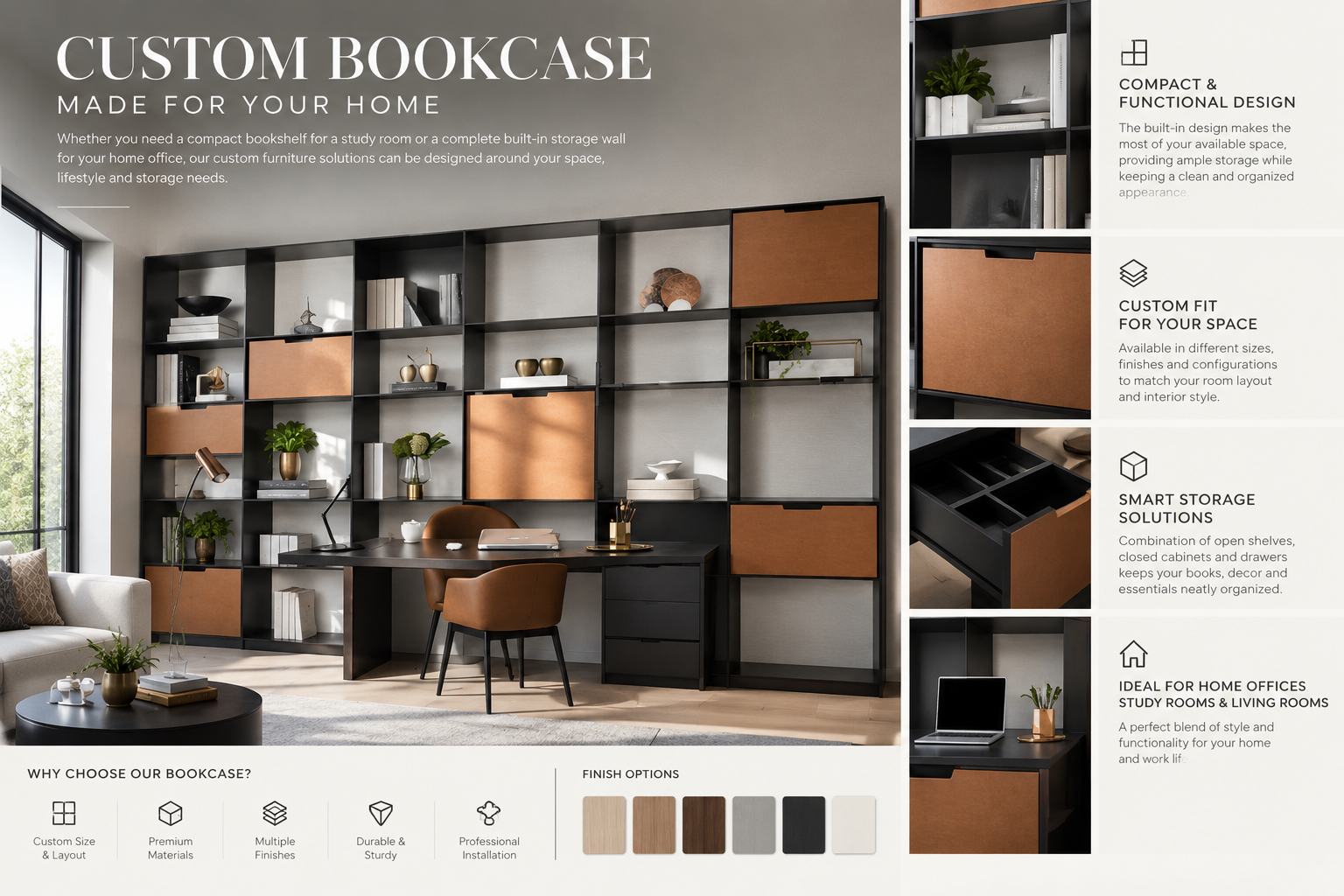 Modern Built-In Bookcase Modern Built-In Bookcase