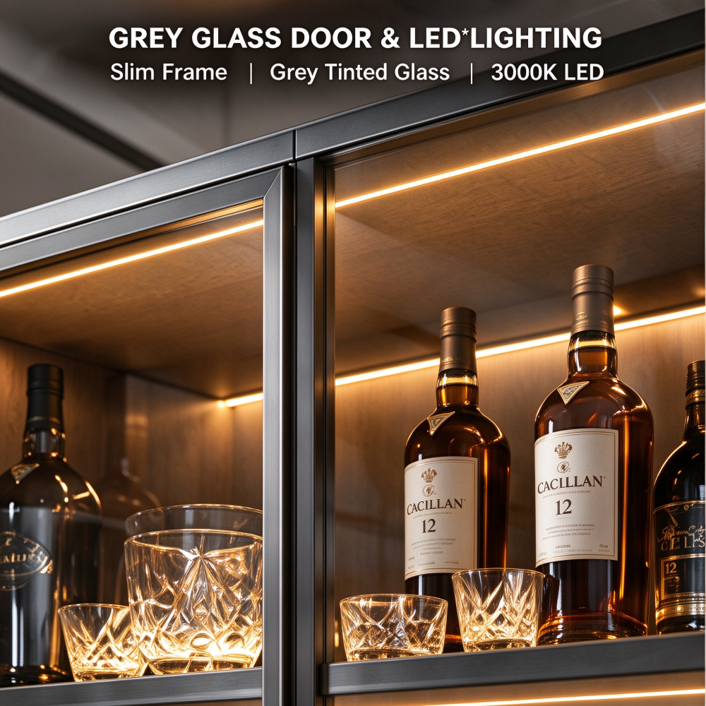 Modern Built in Solid Wood Wine Cabinet Modern Built in Solid Wood Wine Cabinet