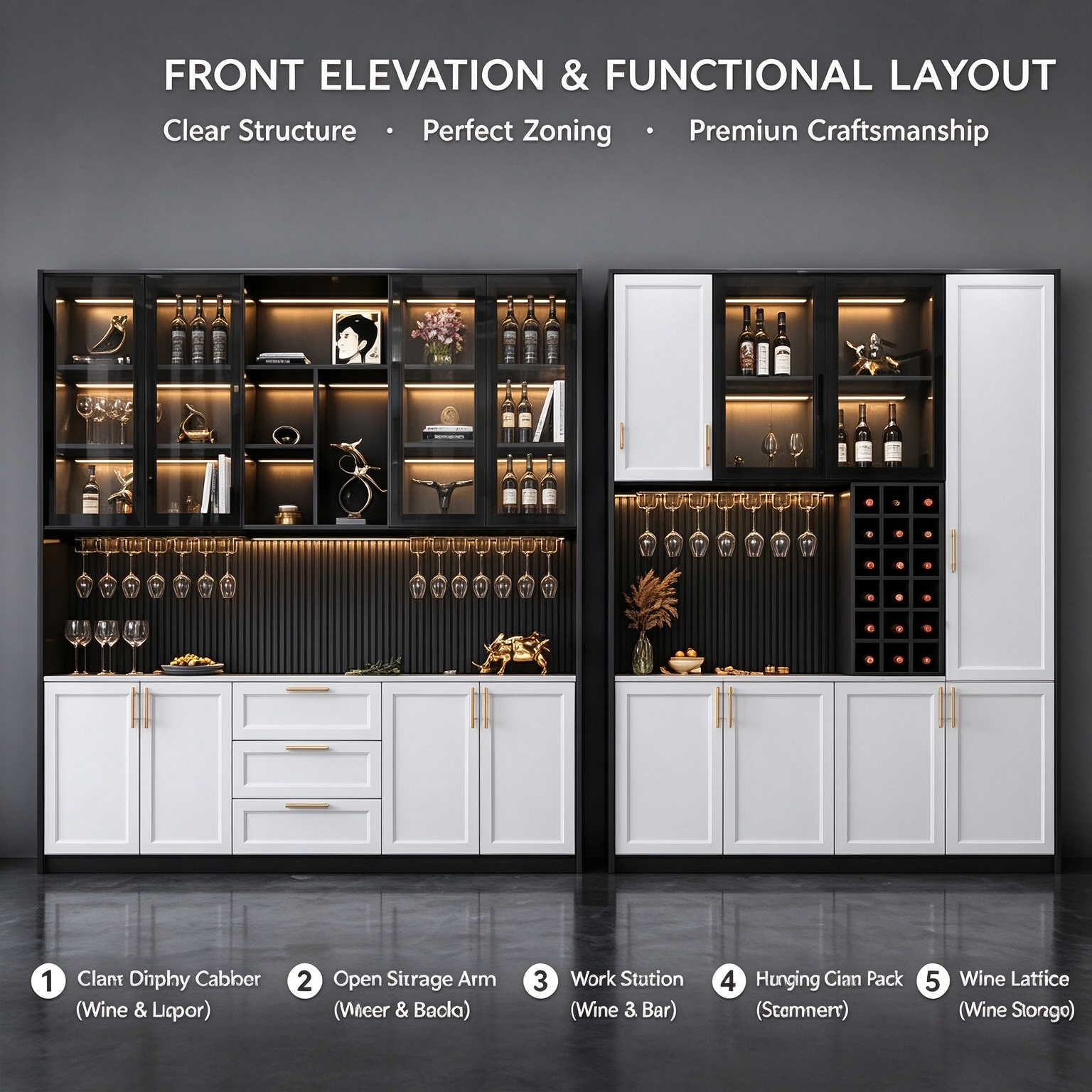 Modern Glass Display Wine Cabinet Modern Glass Display Wine Cabinet