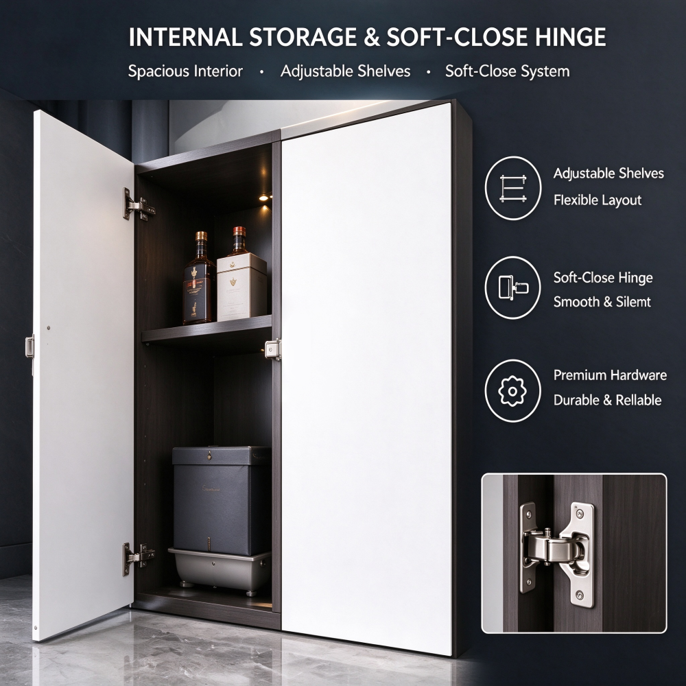 Modern Wine Display Cabinet with Glass Doors Wine Rack and Led Lighting Modern Wine Display Cabinet with Glass Doors Wine Rack and Led Lighting