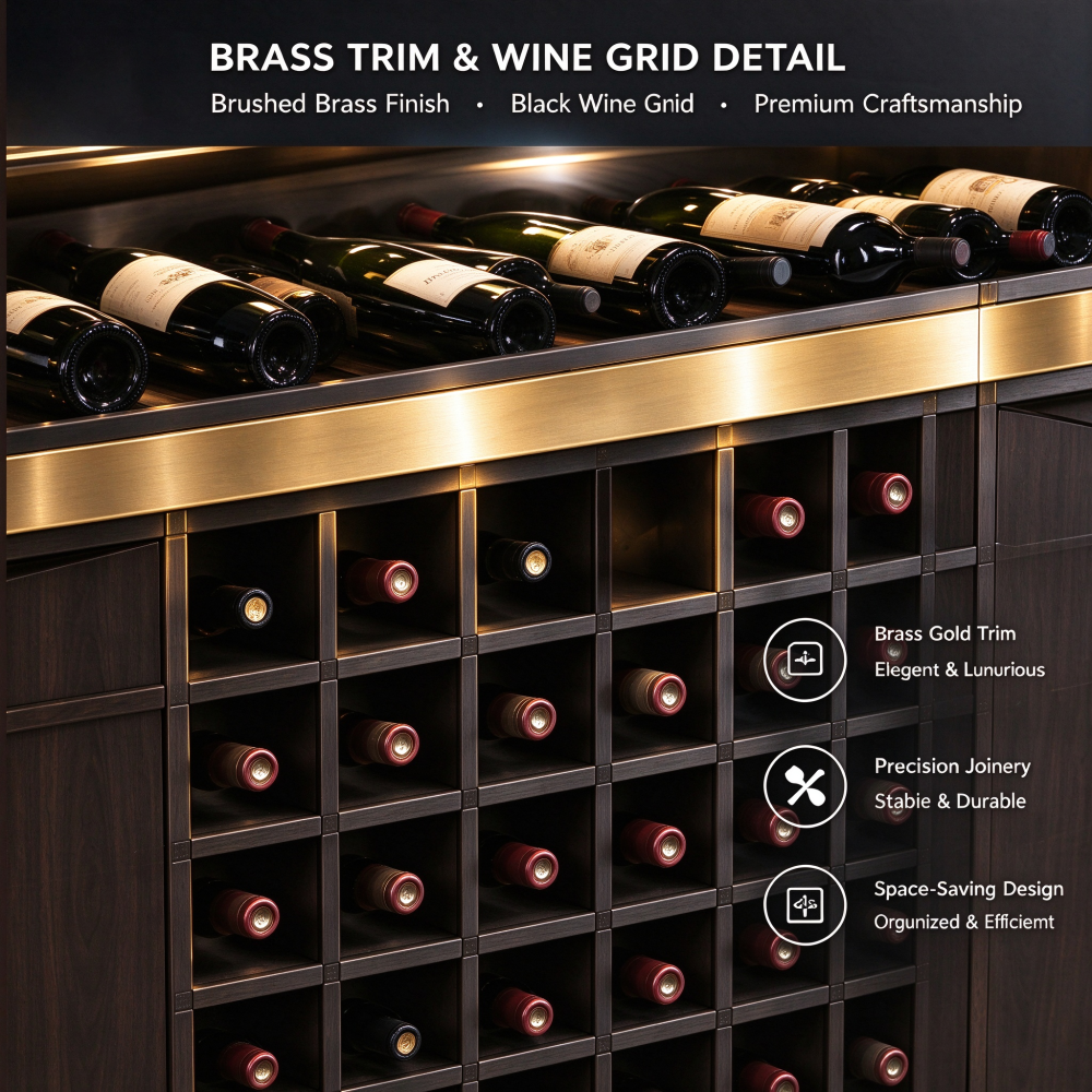 Modern Wine Display Cabinet with Glass Doors Wine Rack and Led Lighting Modern Wine Display Cabinet with Glass Doors Wine Rack and Led Lighting