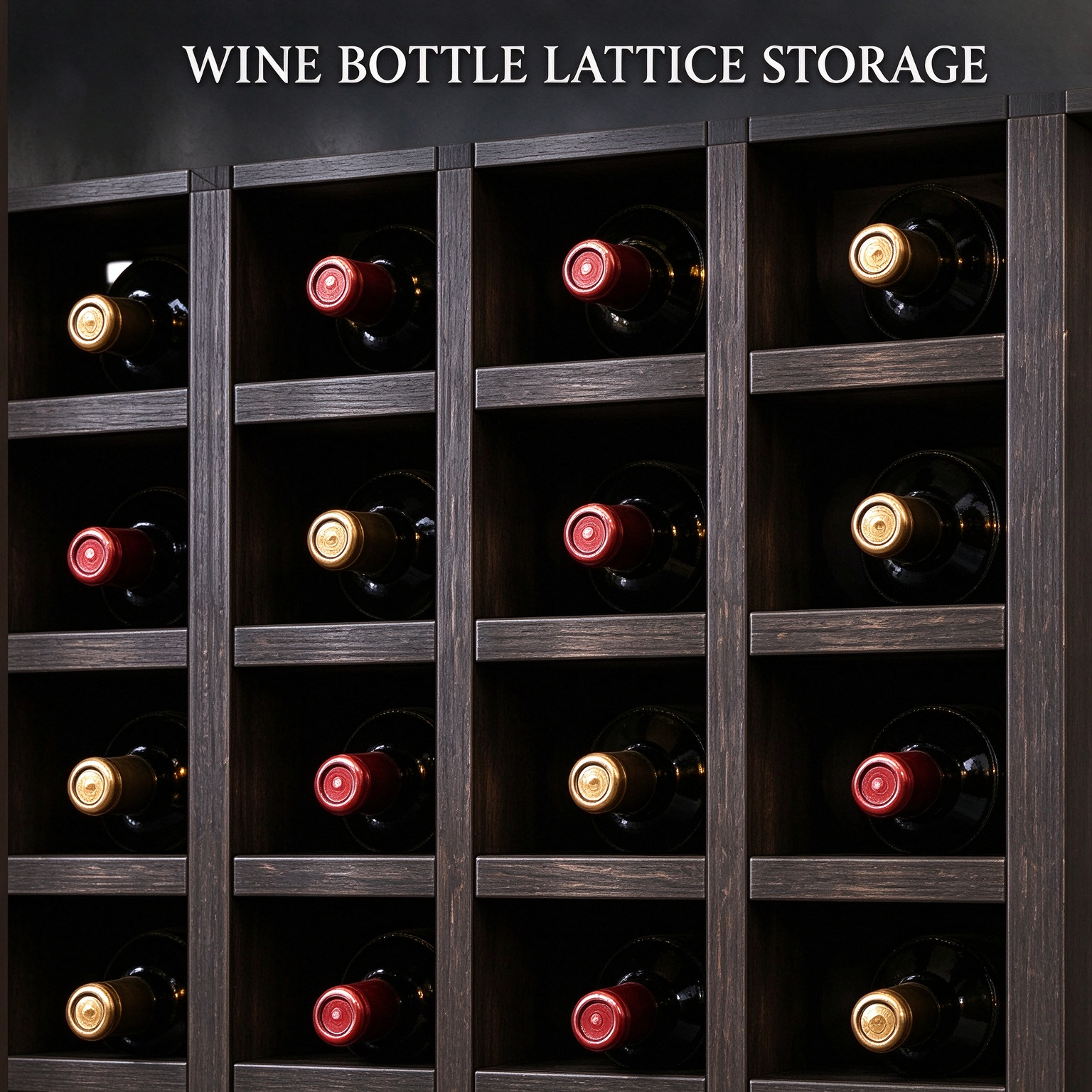 Custom Home Bar Cabinet with Wine Storage Glass Doors and Led Lighting