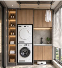Modern Laundry Room Cabinets