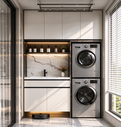 Custom Laundry Room CabinetsI