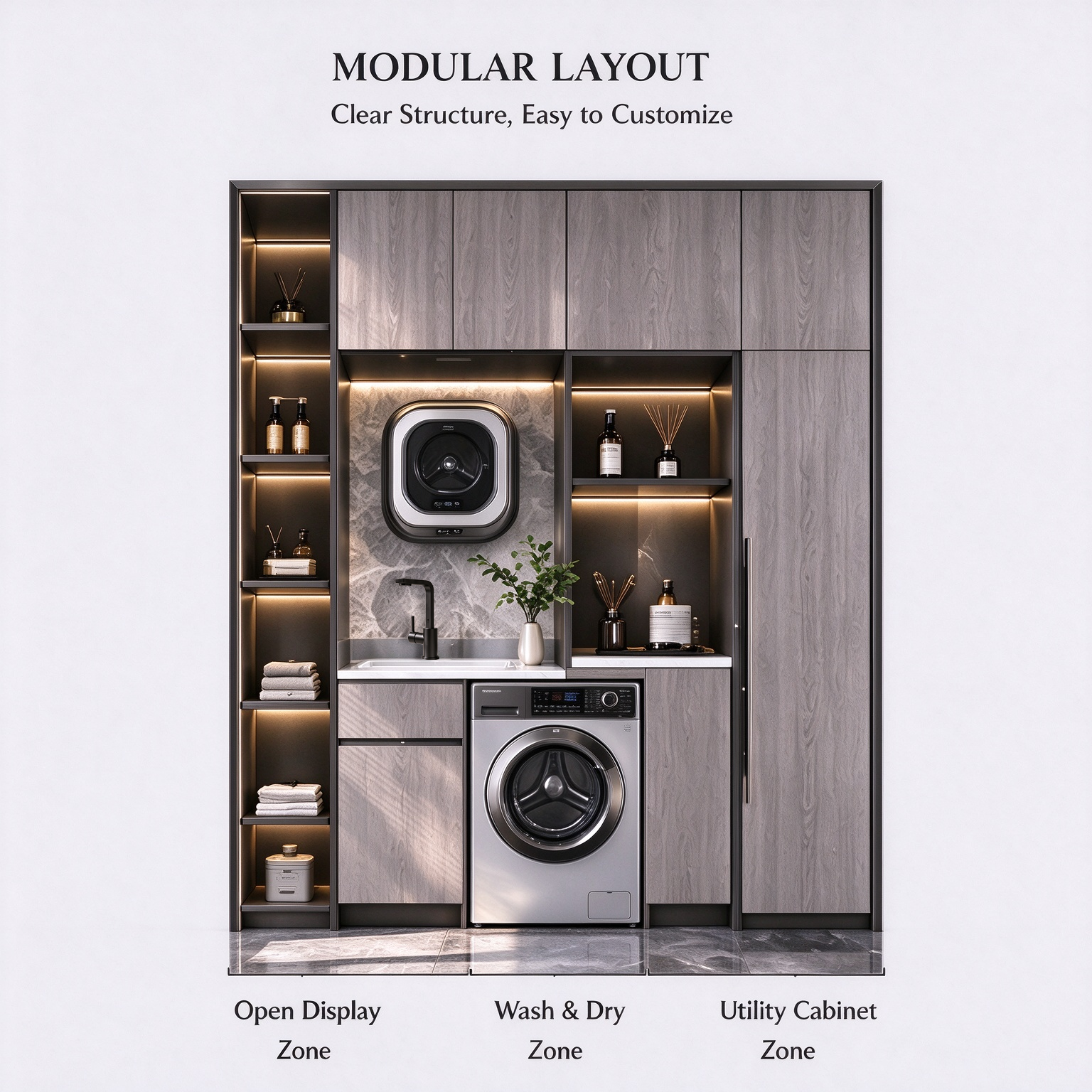 Modern Laundry Room Cabinetsr