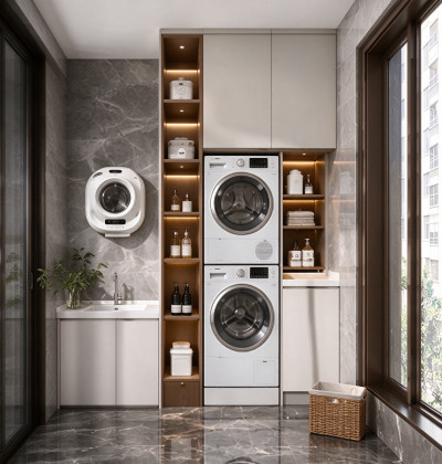 Luxury Modern Laundry Room Cabinets