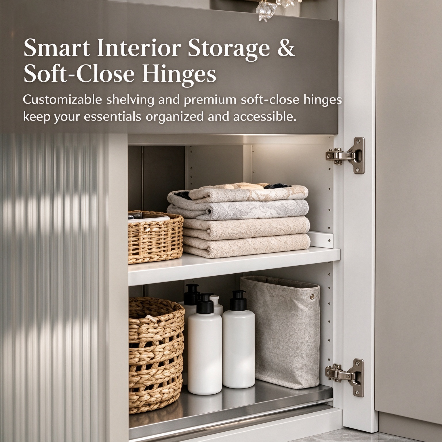 Modern Wood Laundry Room Cabinets