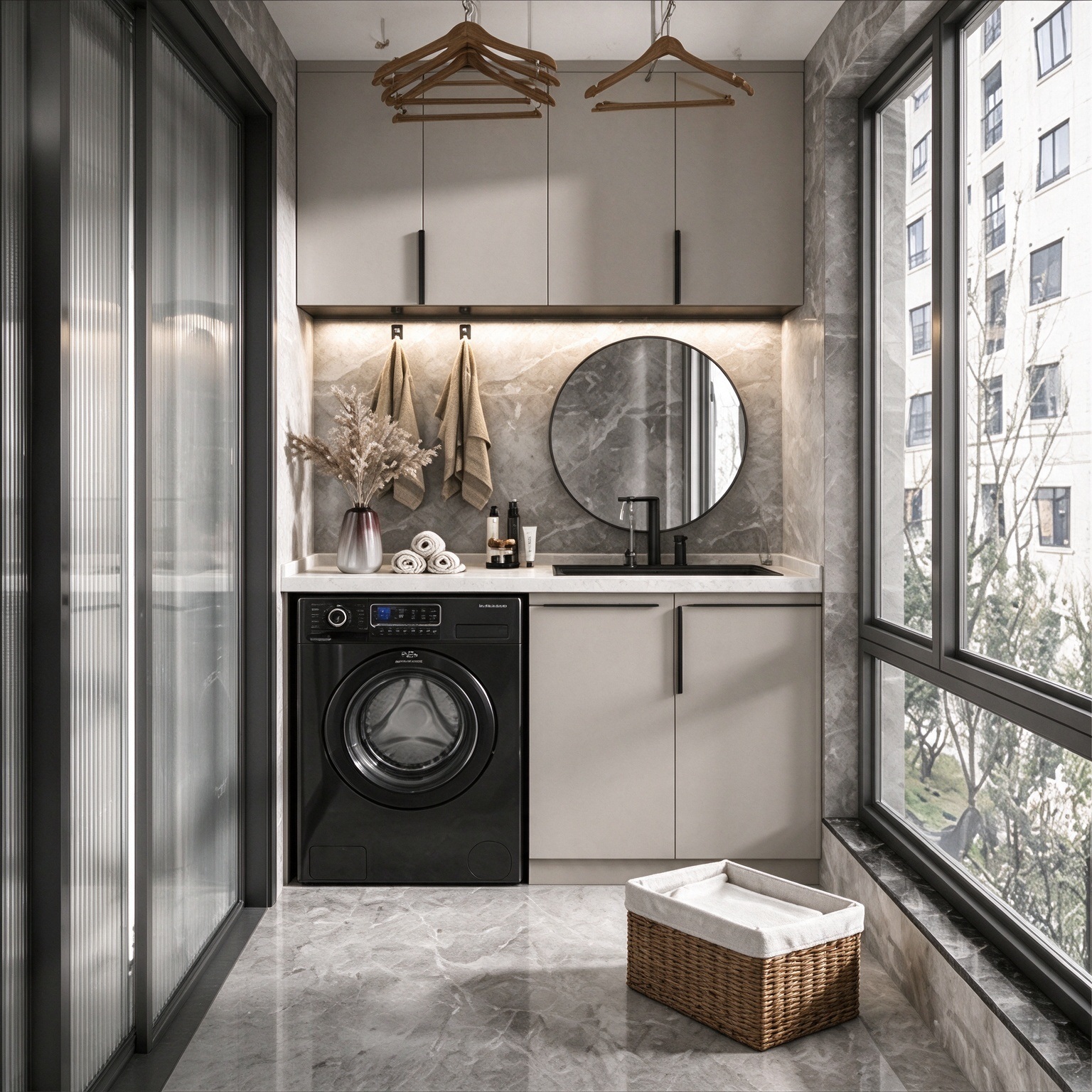 Custom Built-In Laundry Room Cabinets Custom Built-In Laundry Room Cabinets