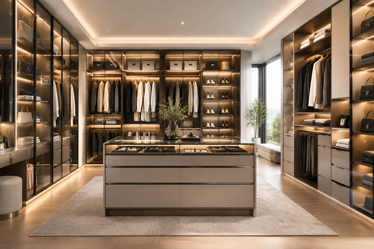 Luxury Custom Walk-In Closet Systems Wardrobes Luxury Custom Walk-In Closet Systems Wardrobes