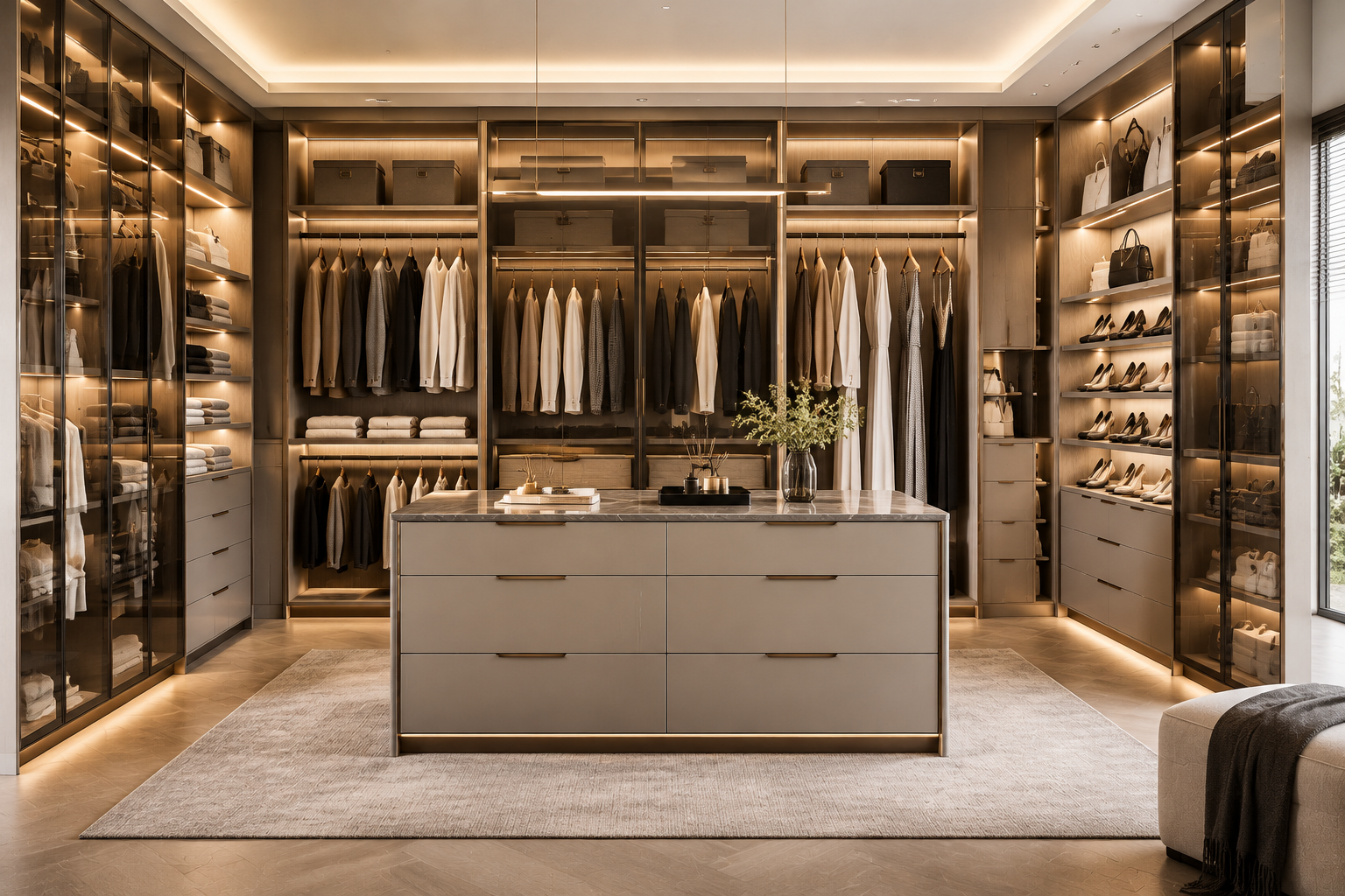 Luxury Custom Walk-In Closet Systems Wardrobes Luxury Custom Walk-In Closet Systems Wardrobes