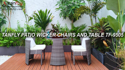 MESA Y SILLAS TANFLY PATIO MIMBRE TF-9505