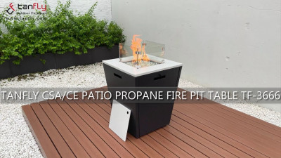 TANFLY CSA/CE Stół kominkowy z propanem na patio TF-3666