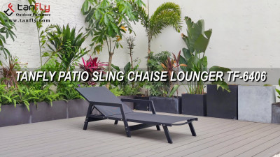 TANFLY PATIO SLING CHAISE LOUNGER TF-6406