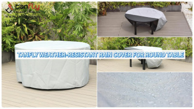 Housse de pluie résistante aux intempéries Tanfly pour table ronde