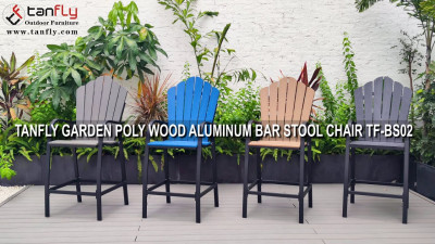 TANFLY GARDEN POLYWOOD ALUMINIUM BAR SKABELSTOL TF-BS02