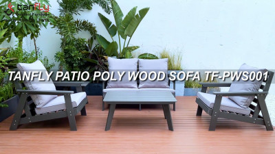 CANAPÉ TANFLY PATIO BOIS POLY TF-PWS001