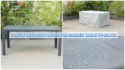 Housse anti-poussière Tanfly pour table de jardin anti-UV