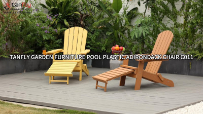 Tanfly Garden Furniture เก้าอี้พลาสติก Adirondack C011