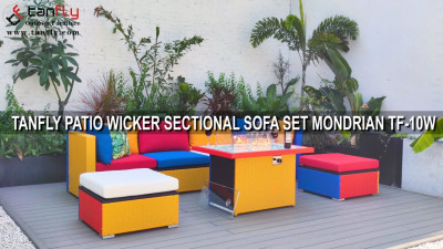 TANFLY PATIO WICKER KESİTLİ KOLTUK TAKIMI MONDRIAN TF-10W