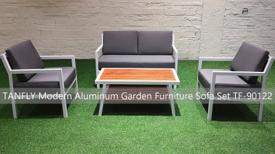 TANFLY Modern Alüminyum Bahçe Mobilyası Koltuk Takımı TF 90122