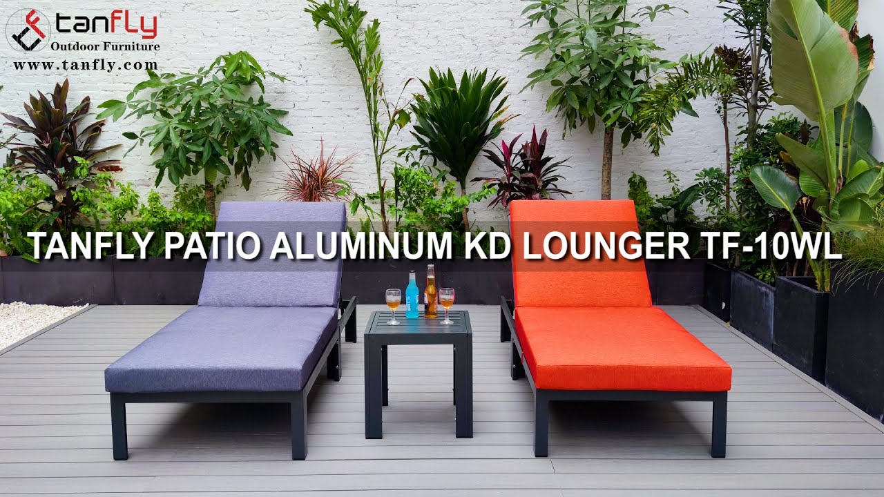 TANFLY PATIO ALUMINIUM KD LOUNGER TF-10WL
