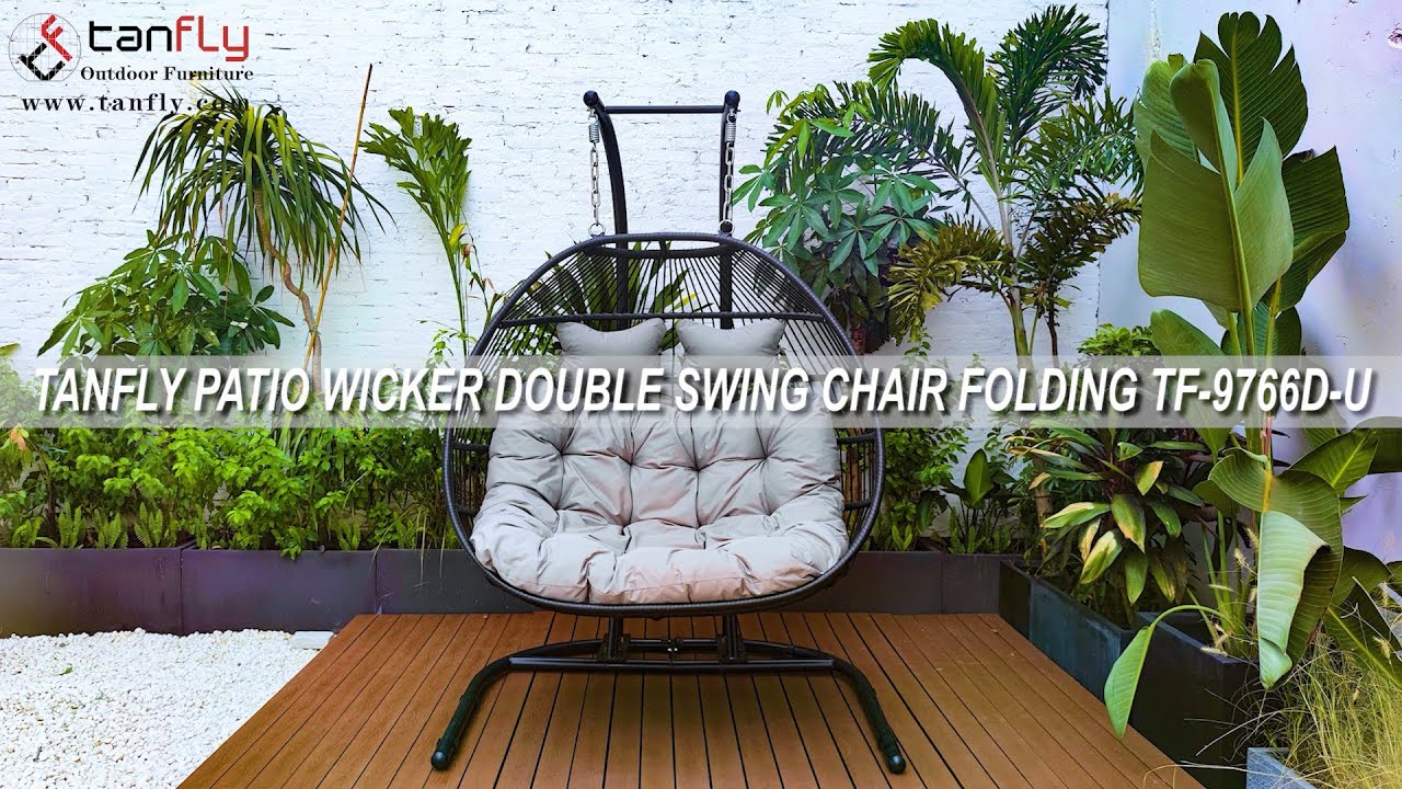 TANFLY PATIO WICKER ДВОЙНАЯ КАЧЕЛЯ СКЛАДНАЯ TF-9766D-U