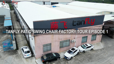 TANFLY PATIO SWING CHAIR FACTORY TOUR الحلقة 1