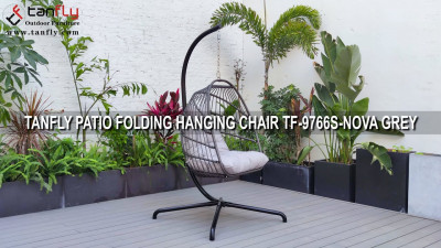 TANFLY PATIO SKŁADANY FOTEL WISZĄCY TF 9766S NOVA SZARY
