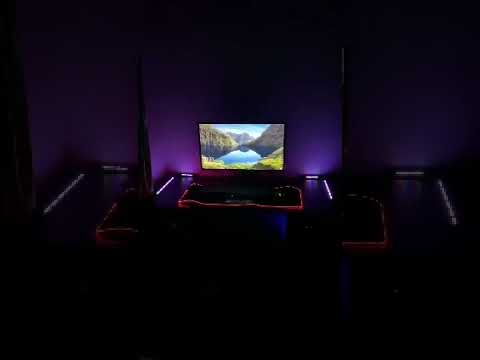 Neues Design-Display - Gaming-Tisch mit LED-Beleuchtung