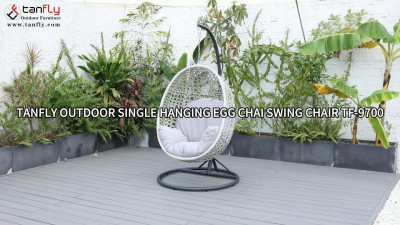 Tanfly Outdoor Pojedyncza wisząca huśtawka Egg Chai TF-9700