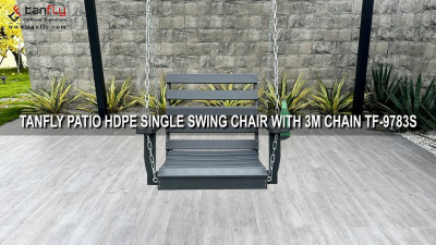 TANFLY PATIO ОДИНОЧНОЕ КАЧЕШНОЕ КРЕСЛО ИЗ ПЭВП С ЦЕПЬЮ 3M TF-9783S