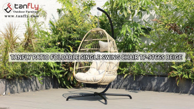 Chaise pivotante simple pliable Tanfly Patio TF-9766s Beige