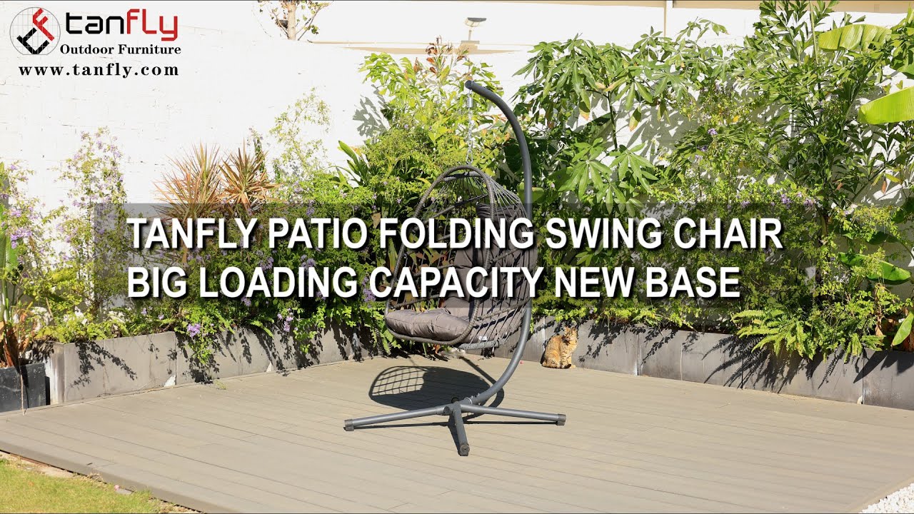 Sedia a dondolo pieghevole Tanfly Patio Grande capacità di carico Nuova base