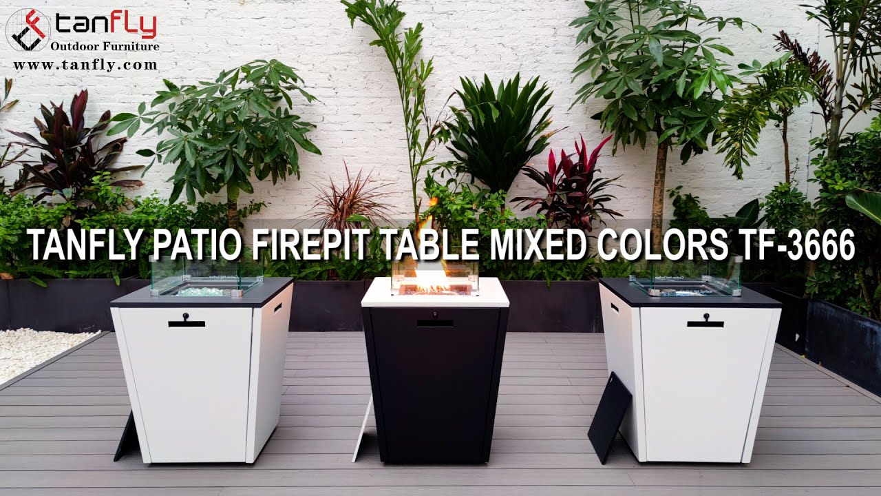 TANFLY PATIO BRANDPIT BORD BLANDADE FÄRGER TF-3666