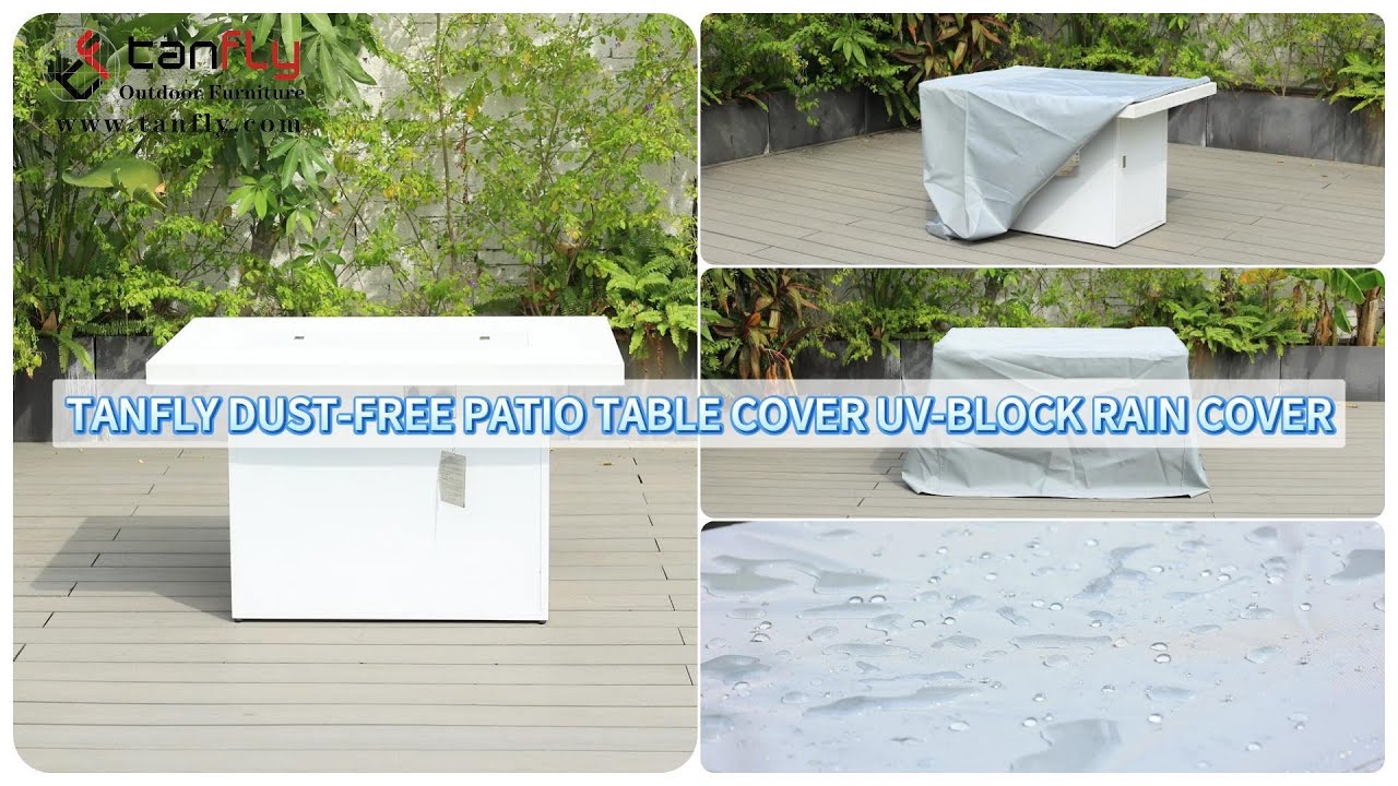 Copertura antipolvere per tavolo da patio Tanfly Copertura antipioggia UV-Block