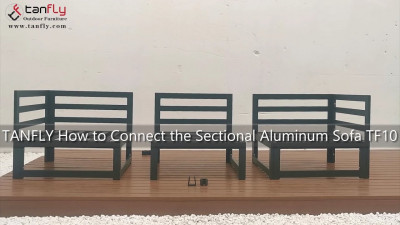 TANFLY Comment connecter le canapé sectionnel en aluminium série TF10
