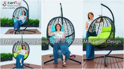 Chaise pivotante suspendue TANFLY TF-9756KD Conception de carton de courrier