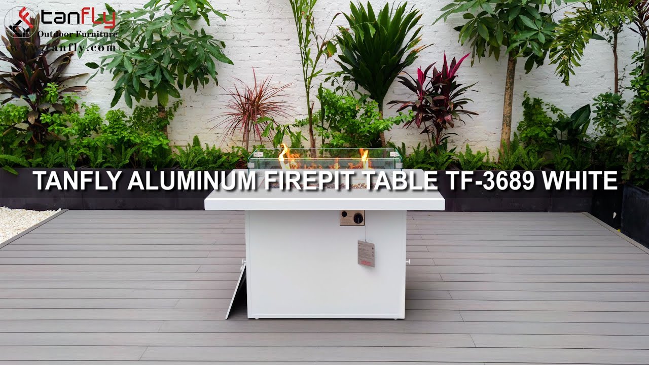 TANFLY АЛЮМИНИЕВЫЙ СТОЛ ДЛЯ КАМИНА TF-3689 БЕЛЫЙ