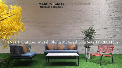 TANFLY Dış Mekan Metal Olefin Malzeme Koltuk Takımları TF 2001Plus