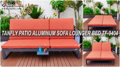 Canapé-lit en aluminium TANFLY Patio TF-9404