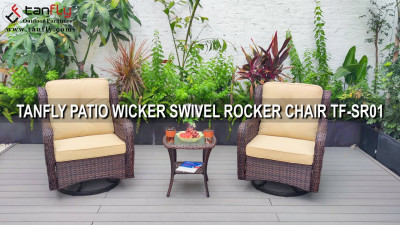 TANFLY PATIO WICKER DÖNER KOLLU KOLTUĞU TF-SR01