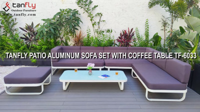 TANFLY PATIO ALÜMİNYUM KOLTUK TAKIMI SEHPALI TF-6033