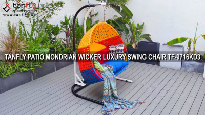 TANFLY PATIO MONDRIAN WICKER LÜKS SALINLI KOLTUK TF-9716KD3