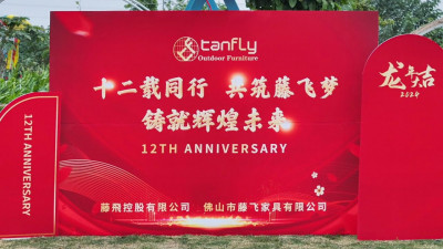 Tanfly Patio Furniture حفلة الذكرى السنوية الثانية عشرة تطير إلى أعلى