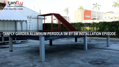 Tanfly Garden Aluminium-Pergola 3 x 6 m – Installations-Episode