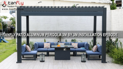 Tanfly Patio Aluminium Pergola 3M von 3M Installationsepisode