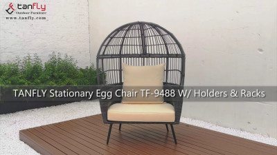 TANFLY Chaise fixe pour oeufs d'extérieur TF-9488 avec supports et étagères
