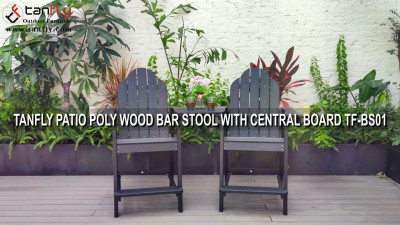 TANFLY PATIO BARSTABIL I POLYTRÆ MED CENTRAL BOARD TF-BS01