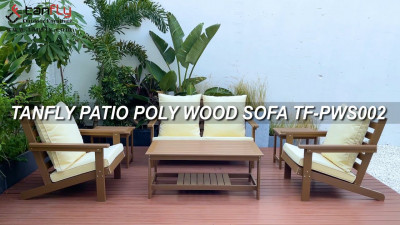 CANAPÉ TANFLY PATIO BOIS POLY TF-PWS002